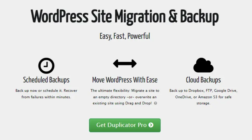Duplicator Pro – Best Site Migration & Backup Plugins For WordPress Free Download v4.5.8.1