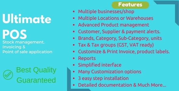 Ultimate POS – Best Advanced Stock Management, Point of Sale & Invoicing application v6.11 Download Free